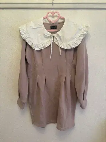 evelyn 핑크 베이지 원피스 양산형