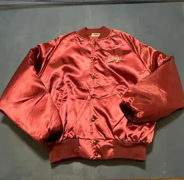 80s 새틴 나일론 바시티 자켓