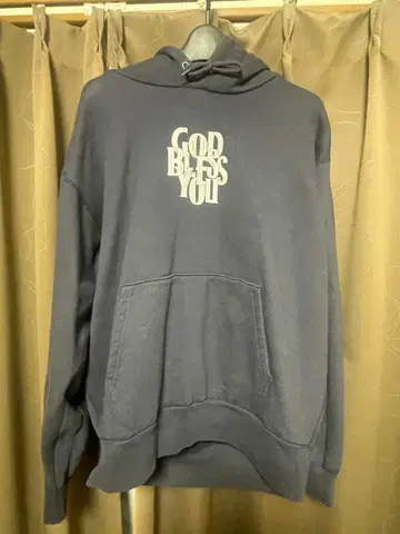GOD BLESS YOU 후디 X-LARGE 네이비