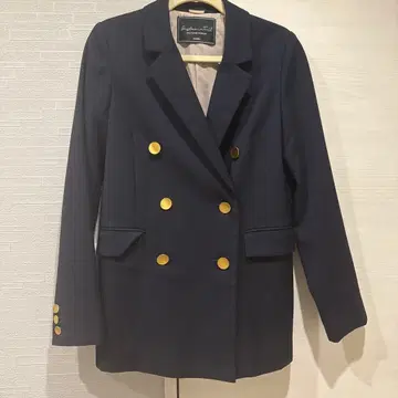 SNIDEL sustainable 더블 자켓 네이비