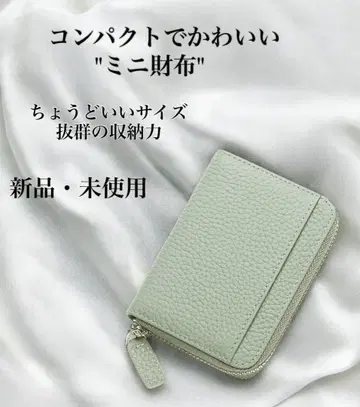 컴팩트 미니 지갑 여성용 지갑 라임 돈이 접히지 않는 이단 접이식