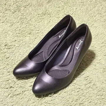 AcureZ 블랙 펌프스 24.5cm 박스 포함