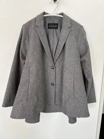 minimialid 그레이 플레어 실루엣 코트