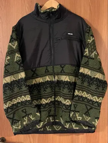 WILLOW 플리스 자켓 블랙 카키