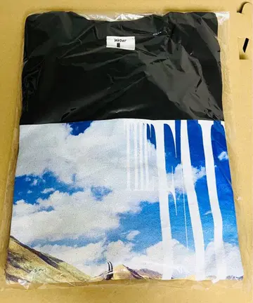 영화 낙하의 왕국 weber 콜라보 T셔츠 블랙 키 비주얼 L