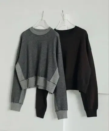 anuke Bicolor Wide Sweat 브라운