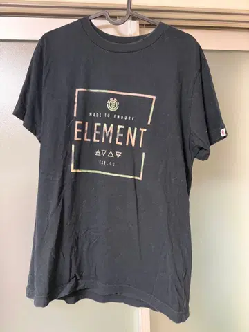 ELEMENT 블랙 T셔츠 M 사이즈