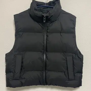 ZARA 블랙 다운 베스트 L 여성용 남성용 가능