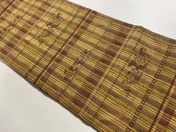 줄무늬에 꽃 사라사 무늬 나고야 오비 226 기모노 스키 구락부