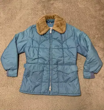 USA 빈티지 충전솜 자켓 여성용 TALON 알루미늄 지퍼