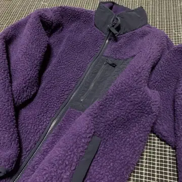 GU 보라색 플리스 자켓 집업