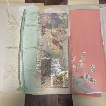 호몬기 오비 허리띠 오비 장식 천 4종 세트