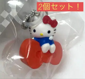 헬로키티 아메리칸 디자인 메지루시 액세서리/리본 2개 세트