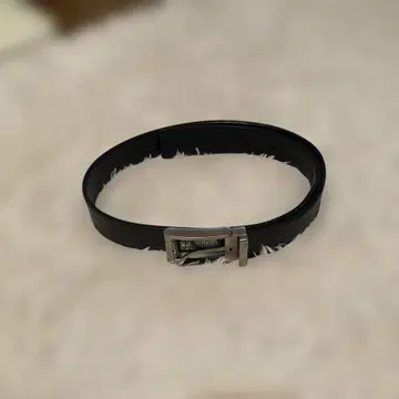 페라가모 블랙 가죽 벨트