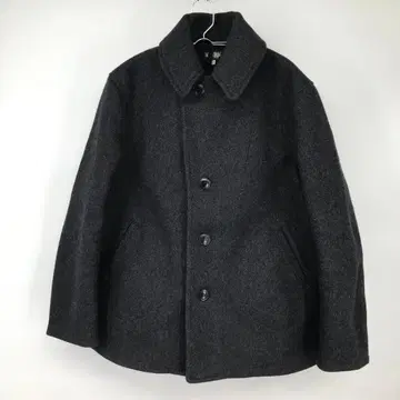 블랙사인 코트 40 차콜 울