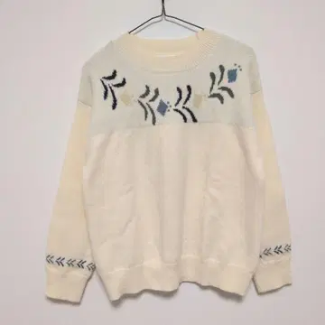 Keitto 케이토 니트 스웨터 북유럽 무늬 아이보리