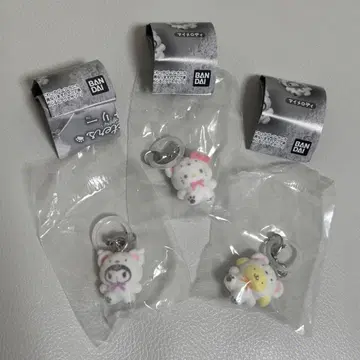 메지루시 액세서리 후와후와 스노우 산리오 키티 쿠로미 폼폼푸딩