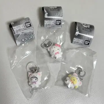 메지루시 액세서리 후와후와 스노우 산리오 키티 쿠로미 폼폼푸딩