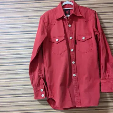 RED MOON 웨스턴 긴팔 셔츠 38 레드