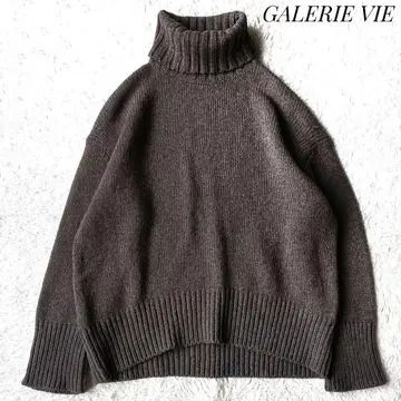 [갤러리 바이] 파인 울 터틀넥 풀오버 브라운