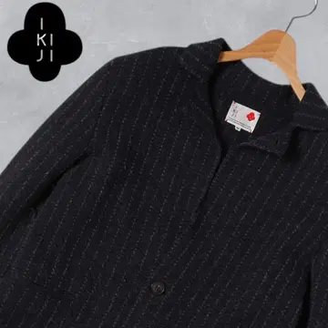 J252@ IKIJI 니트 자켓 네이비