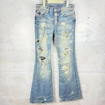 TORNADO MART 토네이도 마트 부츠컷 데미지 데님 플레어