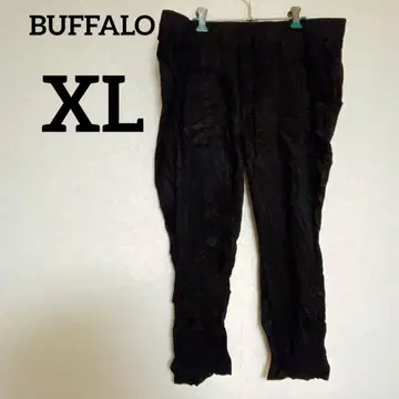 특가 즉시 구매 OK BUFFALO 블랙 캐주얼 팬츠 [ XL ]
