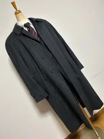 BELTA BUONO 실크버드 스텐카라 코트 L 캐시미어 혼방 울