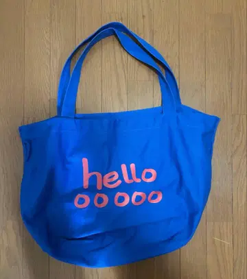 블루 BIG 토트백 hello 00000