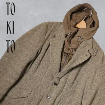 J240@ TO KI TO 후드 라이너 자켓 브라운