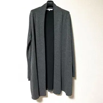 UNTITLED 롱 가디건 3 그레이 유연한 촉감 넉넉한