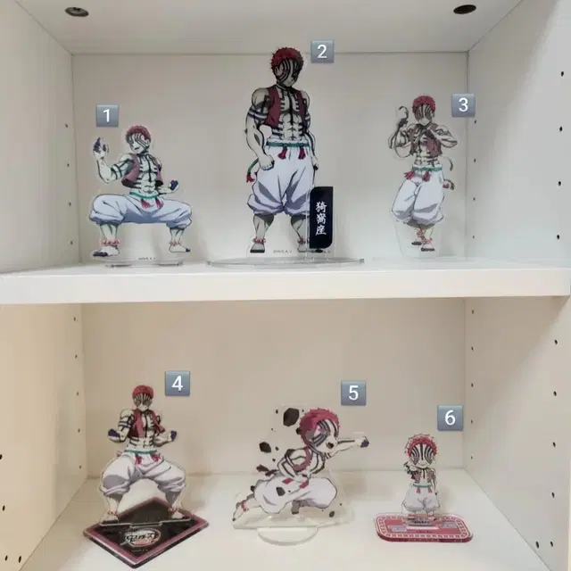 귀멸의칼날 아카자 아크릴 스탠드, 여러 굿즈등 처분