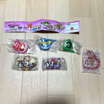 파워퍼프걸스 앞머리 클립 가챠가챠 5종 컴플리트 키링