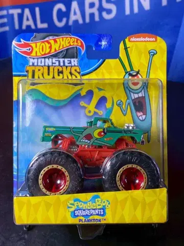Hot Wheels 몬스터 트럭 플랑크톤 스펀지 밥