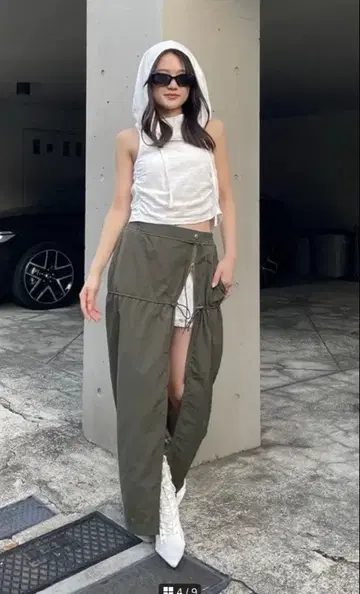 Aclent 아크렌트 롱 스커트 지퍼 포함