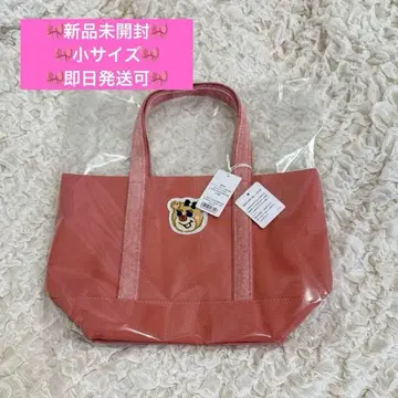 미사용 새상품 페이러 올드 테디걸 와펜 토트백 핑크 스몰