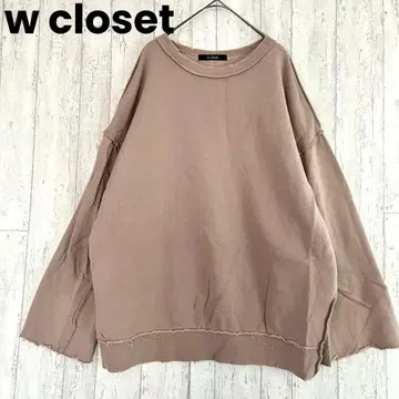 더블 클로젯 맨투맨 컷오프 F 오버 사이즈