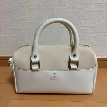화이트 베이지 핸드백