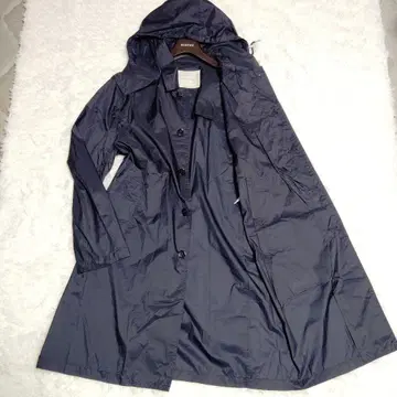 새상품급 매킨토시 나일론 코트 후드 부착 42 XL 블랙