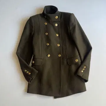 ZARA 나폴레옹 코트 MANTECO 골드 버튼 자켓 밀리터리