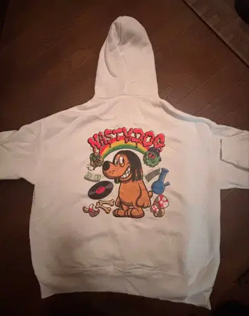 Nasty Dog MY 화이트 후드티