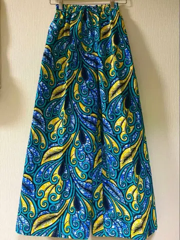 아프리칸 바틱 아프리카 원단 아프리카 패턴 와이드 팬츠 핸드메이드