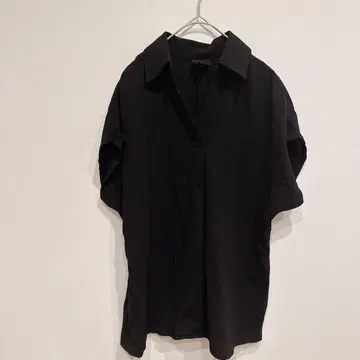 새상품급 WORTHINGTON [ M ] 블랙 반팔 셔츠