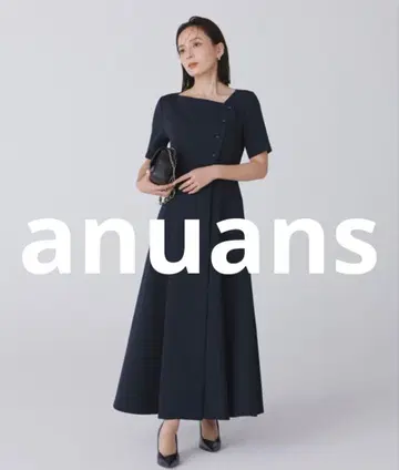 새상품급 anuans 반팔 원피스 SMALL 네이비 여성용