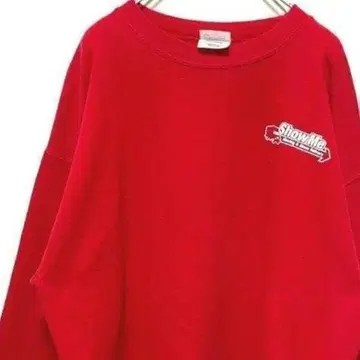 PORT 맨투맨 트레이닝복 레드 빨간색 Show L Me 구제 의류