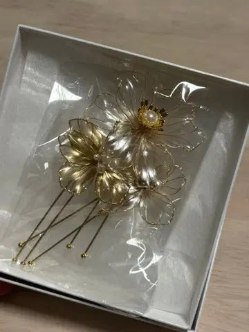 아르이즈 웨딩 꽃무늬 헤드핀