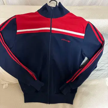 adidas 집업 자켓 M 네이비/레드