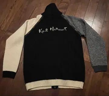 [ 즉시 구매 OK ] 빈티지 칼 헬무트 카라 달린 집업 가디건