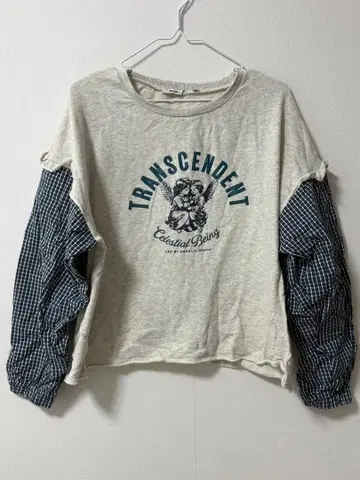 Niko and - 체크 슬리브 프릴 풀오버