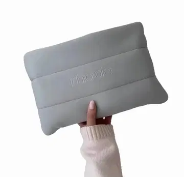 rhode 화장품 파우치 라이트 그레이 세련된 새상품